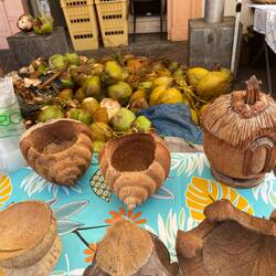 Kokosnüsse plus Deko