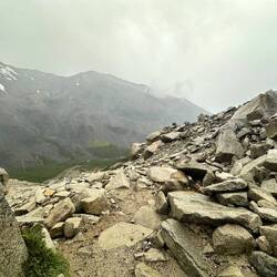 Sicht Richting Ebene der Camps