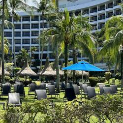 Courtyard at the hotel.