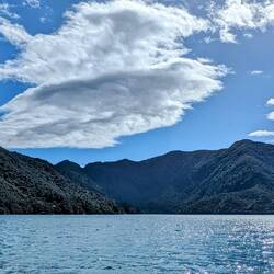 Clouds over the top of the sounds