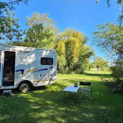 Unser schöner Campingplatz bei der Mahangu River Lodge
