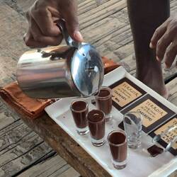 100% cacao shots. It was incredible.