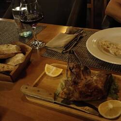 Beim vom Lamm im Ofen gegart. Das hat mal richtig nach Lamm geschmeckt 😋