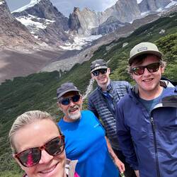 Torres del Paine von hinten