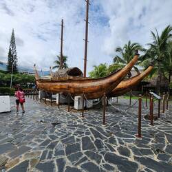 Polynesia ocean canoe
