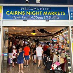 We strolled around the night market