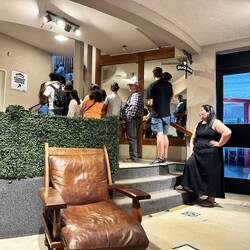 Warteschlange Restaurant