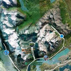 Das sind wir in den letzten fünf Tagen gewandert.