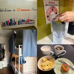Das Frühstück im Hostel entspricht ganz meinem Geschmackt ☺️ Bin soweit echt zufrieden mit dem Hostel