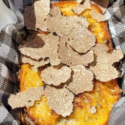Fresh truffle and cheese toasty