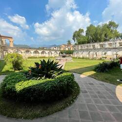 The main square inside the "Monastro y Templo de Santa Clara"