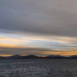 Neat little bit of color on the clouds as the sun sets