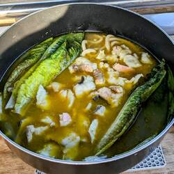 Fish hot pot for dinner