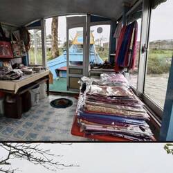 Nach einer kurzen Busfahrt ging's auf's Drachenboot mit Shop, und wir fuhren den Parfumriver entlang