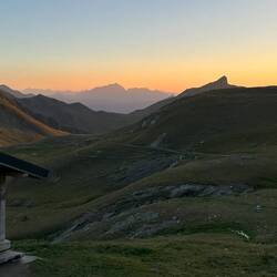 Refuge de la Crox du Bonhomme view