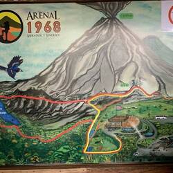 The yellow trail was the Lava Flow and then we continued to the red Forest Hike