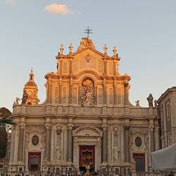 St. Agata's heading out again! They are going bonkers with the church bells!