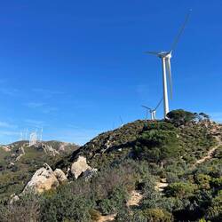 Windpark auf dem Monte Peña