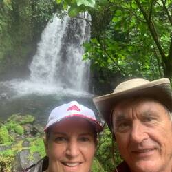 Danta Waterfall. We could have swam in it but we were wet enough!