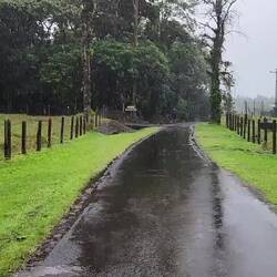 Gee, just like hiking back home in the rain😂