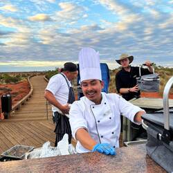 Chef in the desert