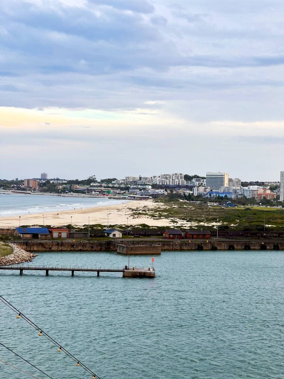 der Blick auf P.E. von Deck 14