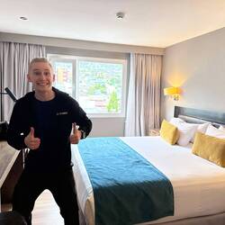 Unser neues Zimmer im Hotel Alto Andino