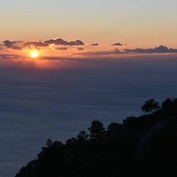 Sunset dans les montagnes