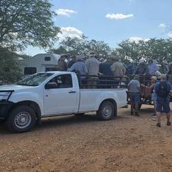 Rundfahrt über das Farmgelände