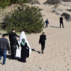 Photoshoot de mariage dans les dunes 📸