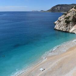 Kaputaş beach, connue pour être la plus populaire de Turquie