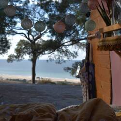 Réveil au milieu de la pinède voisine des dunes de Patara