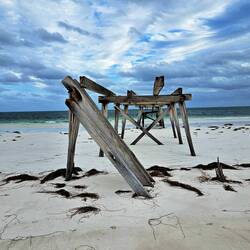 Supplies to the historical township came by boat. Hence the old jetty