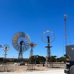 Penong windmil museum with the largest renovated windmil in Oz