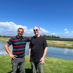 Damian and John. Tupungato over John's left shoulder