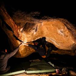 Lisa and Birte sharing a Michelangelo moment after sunset