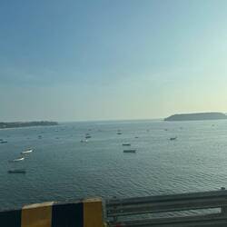 On the drive back to the ship.