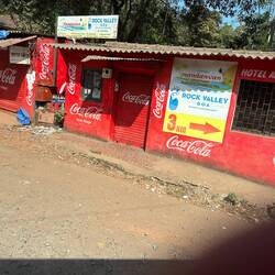 More shops with tin roofs.