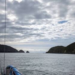 First view into the Cook Strait