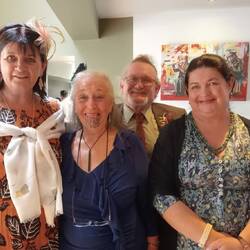 Dad and I with Eileen and Brid, Siobhan's sisters