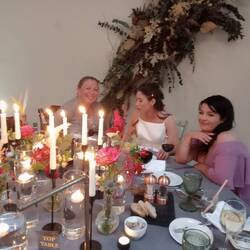 Girls having a catch up, glorious settings!