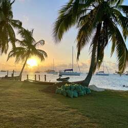 The sunset from Nugnudub island