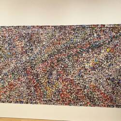 Besteht aus lauter Bildern von Eishockeyspielern