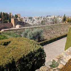 Overlooking the gardens