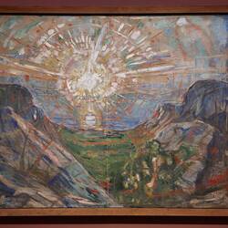 Die Sonne, Öl auf ungrundierter Leinwand, 1910 - 1913