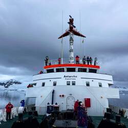 So liefen wir am Vormittag an Board herum und beobachteten Buckelwale, die Forscher immer mit dabei!