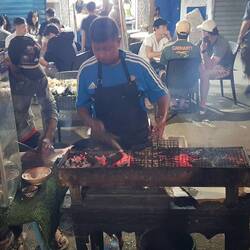 Frisch gegrillter Fisch...