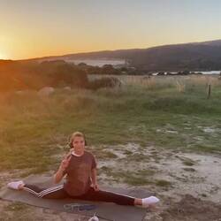 Maya beim abendlichen Workout 👍🏻