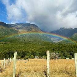 Auf dem Weg zur Wanderung🌈