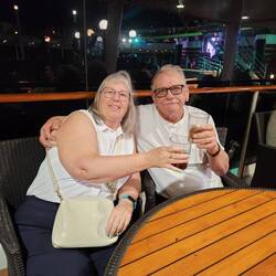 Ken and I with our Jack and Coke